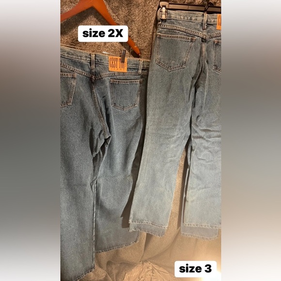 3/$30 NOS Cest Toi High Rise NWT boot cut acid washed flowered Blue Jeans - Picture 2 of 12